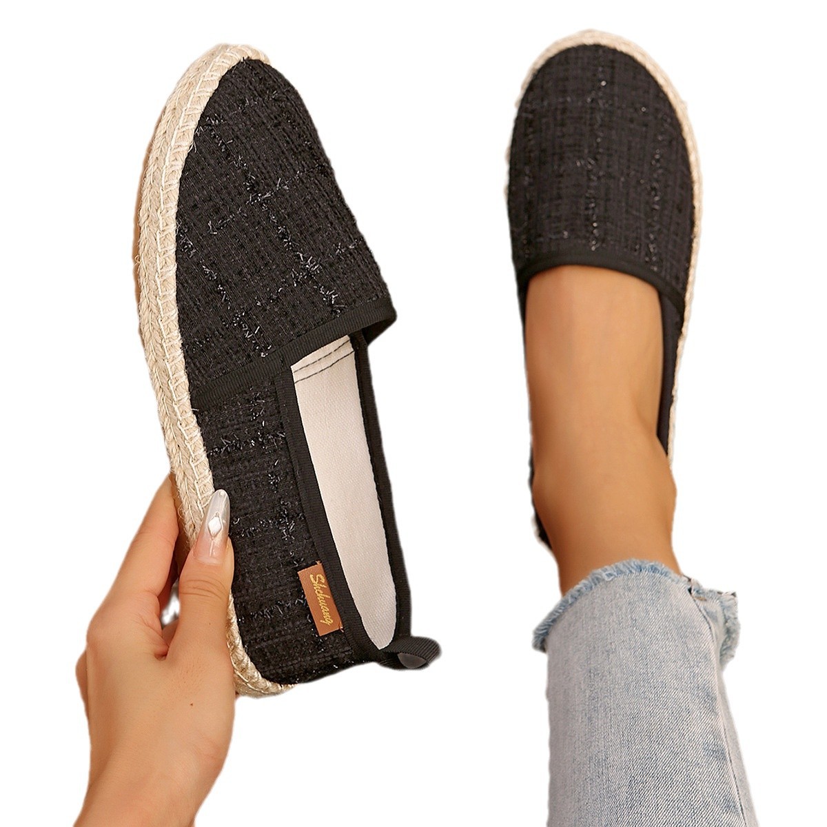 Simple Comfort And Casual Rope Bottom Fisherman Shoes foto 5
