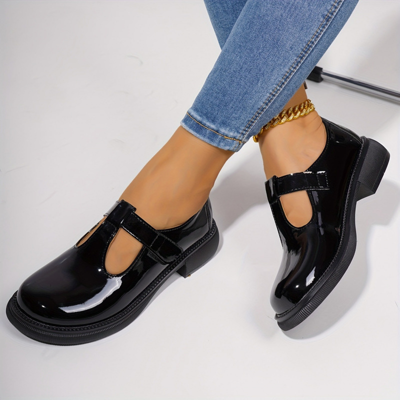 Mary Jane Flats Elegant Loafers With Round Toe Hook foto 4
