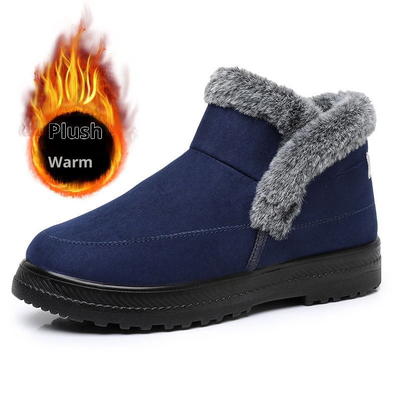Women's Large Size Cotton Boots Plus Velvet Thickened Outdoor Leisure foto 5