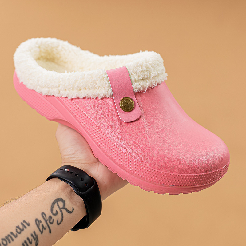 Mens Fleece-Lined Cotton Slippers For Home foto 2