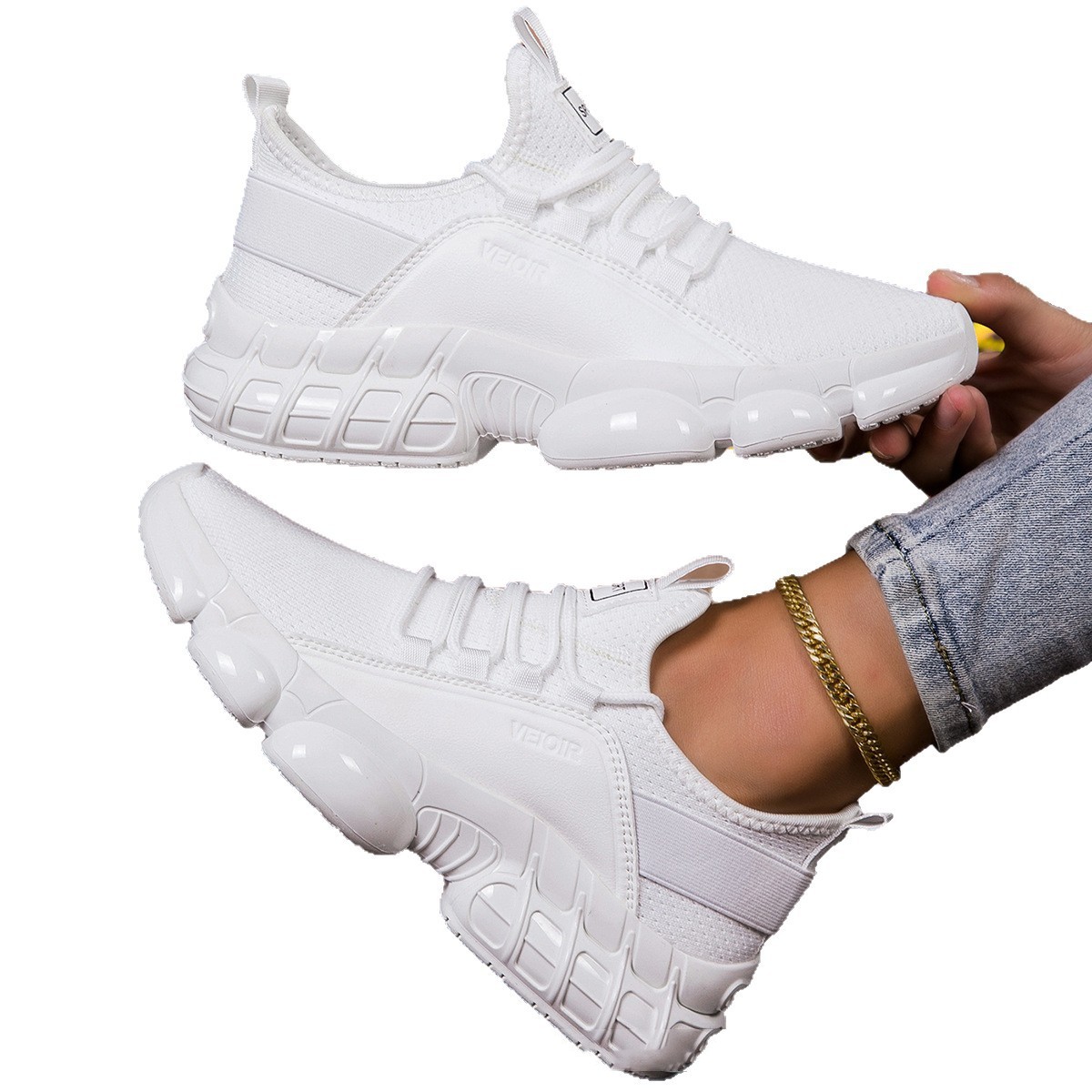 Fashionable Versatile Student Running Cloth Sneakers foto 3