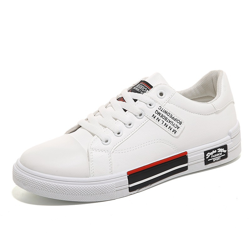 Men's Fashion Trend Low-top Leather Surface Casual Shoes foto 3