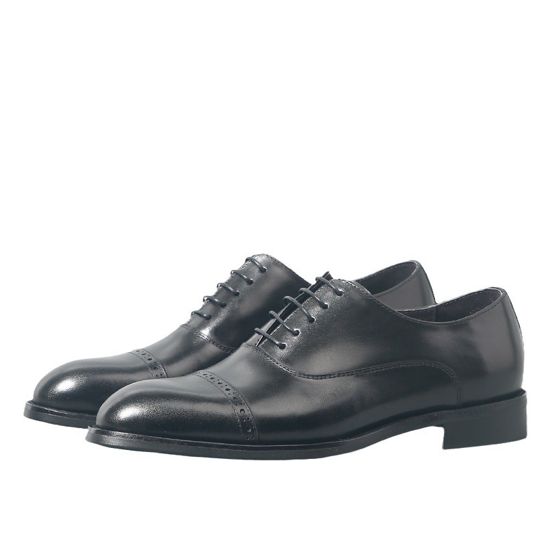 British Leather Three-joint Men's Business Formal Leather Shoes foto 5
