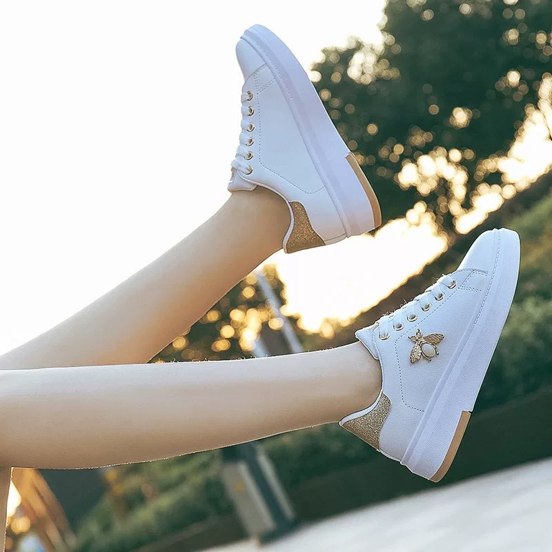 Womens Minimalist Versatile Platform Sneakers foto 5