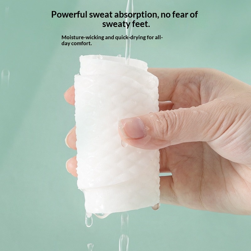 Summer Thin Anti-sweat Disposable Wood-pulp Shoe Insoles foto 4