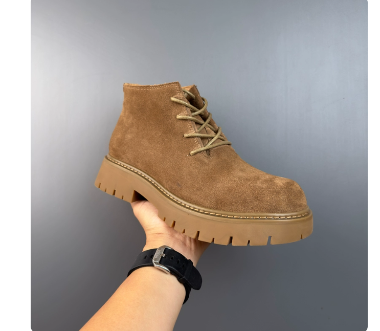 New Genuine Leather Suede Retro Casual British Men's Ankle Boots foto 3