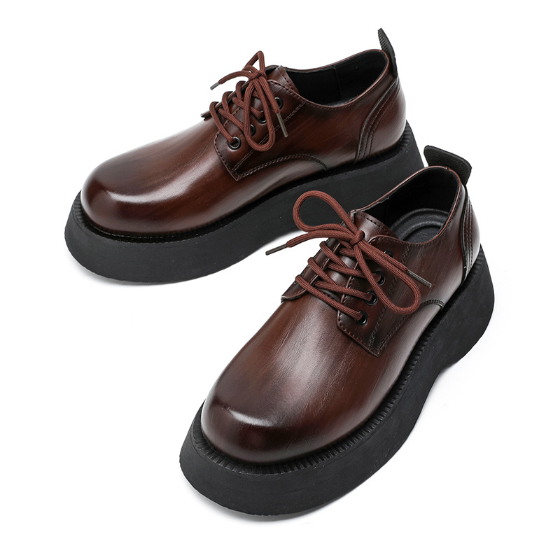 Men's Large Head Leather Shoes Light Luxury Business Casual Sports