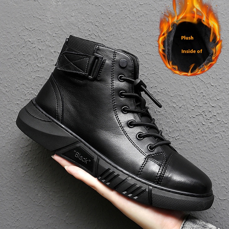 Plus Size Men's Shoes Soft-soled Martin Boots foto 3