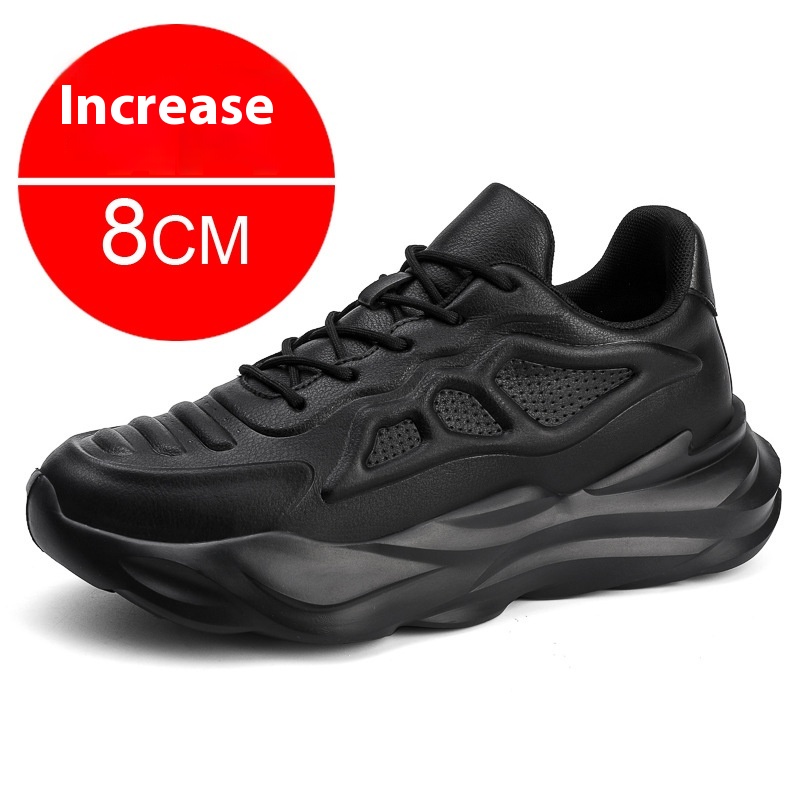 Summer New Invisible Height-increasing Shoes Men's 8CM Breathable Clunky Sneakers foto 2
