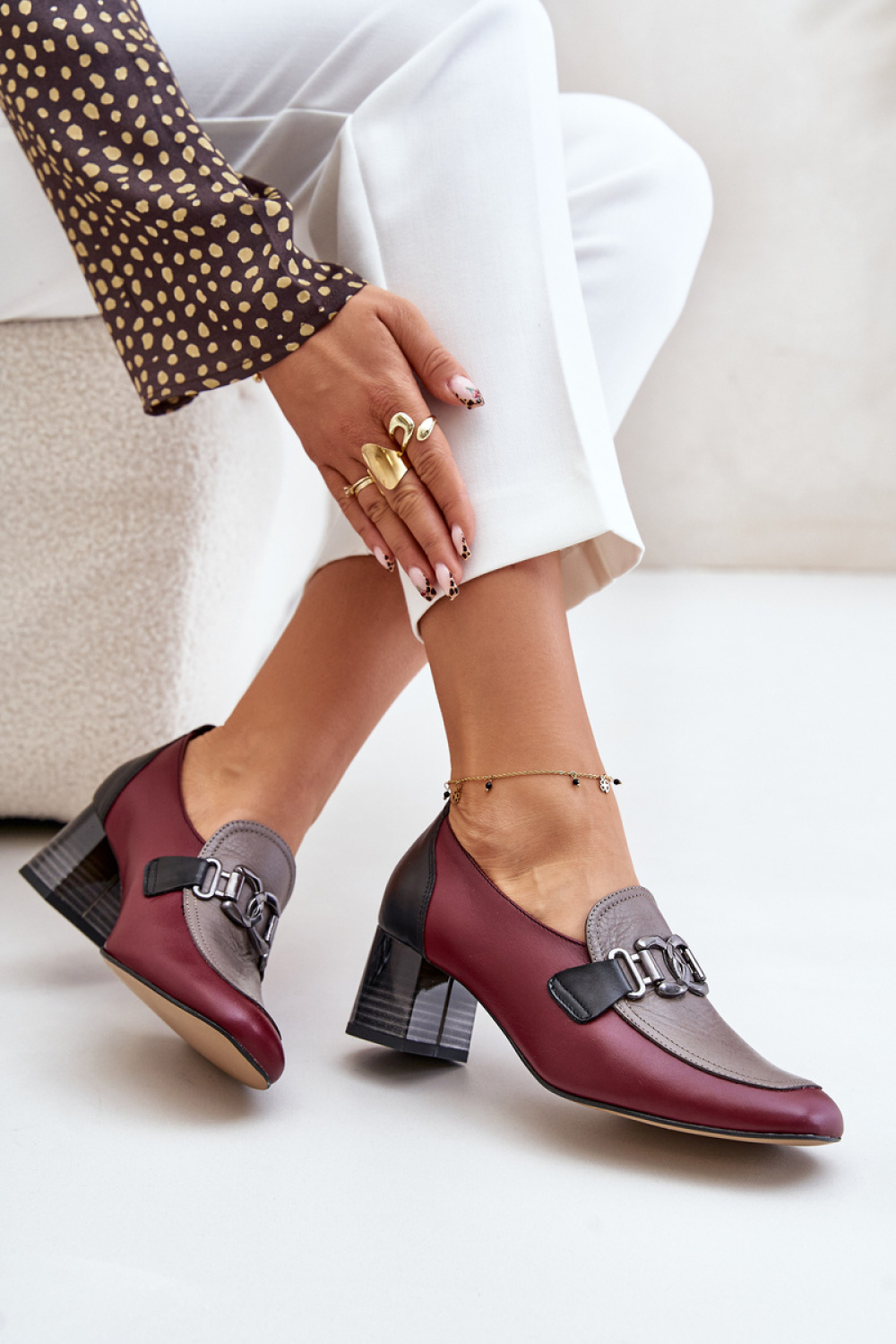 Pumps met dikke hak Step in style foto 3