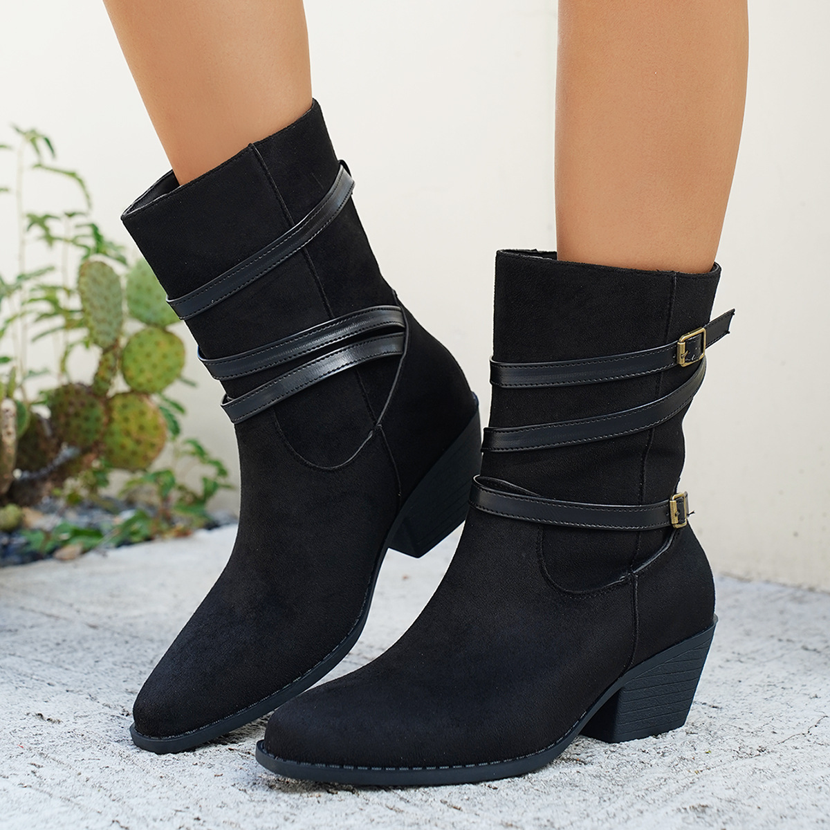 Cotton Low-cut Vintage-style Boots New Design foto 4