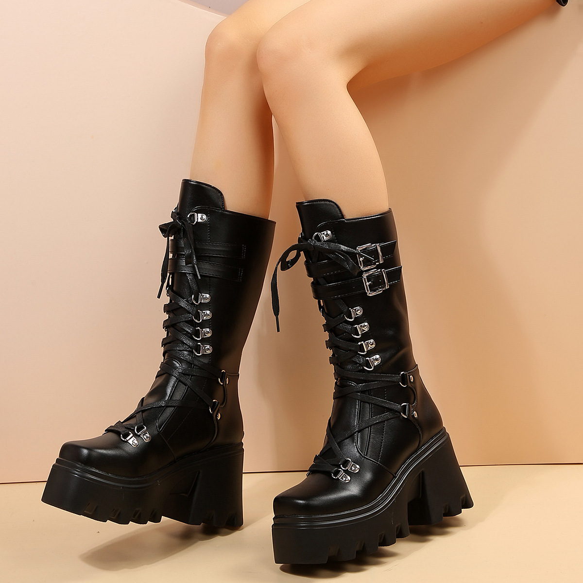 Stylish, Versatile Casual Leather Boots For Plus-size Women foto 4