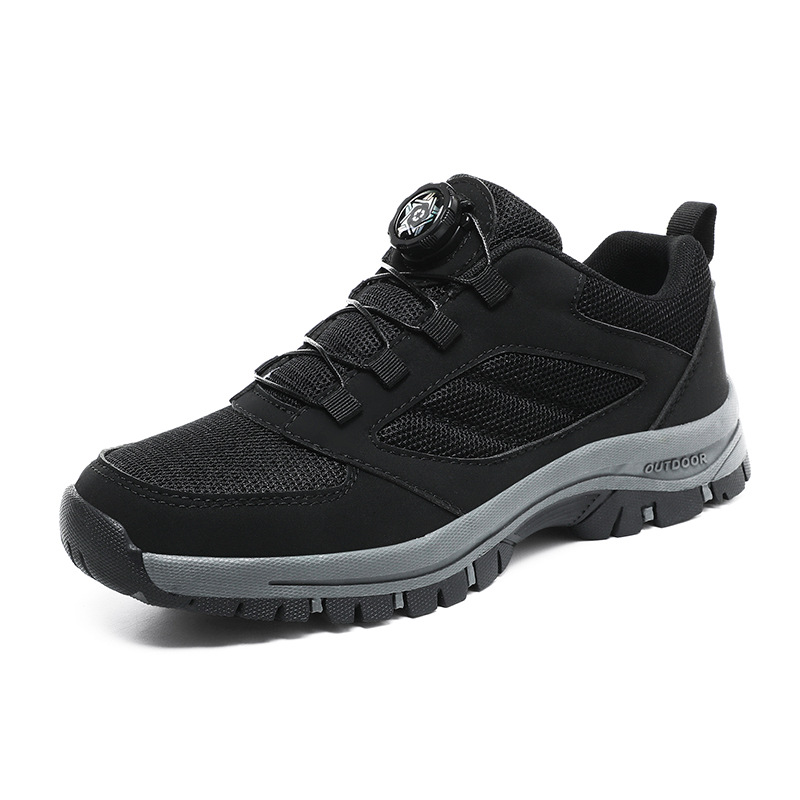 Extra Large Size Work Training Shoes Male Black Breathable foto 3