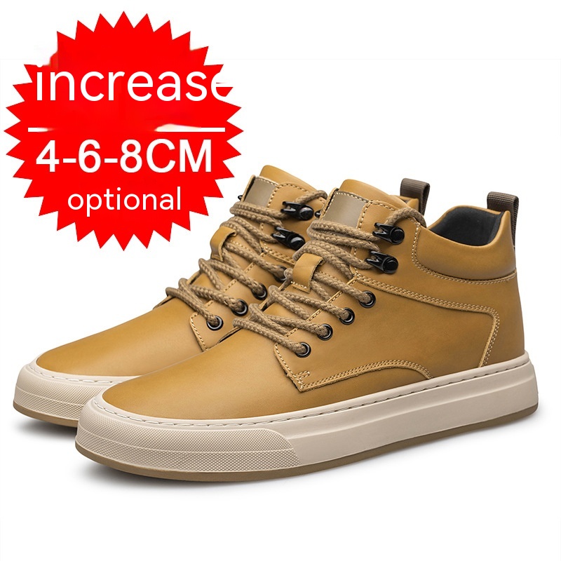 Men's Shoes British Fashion Casual Invisible Height-increasing Shoes foto 3