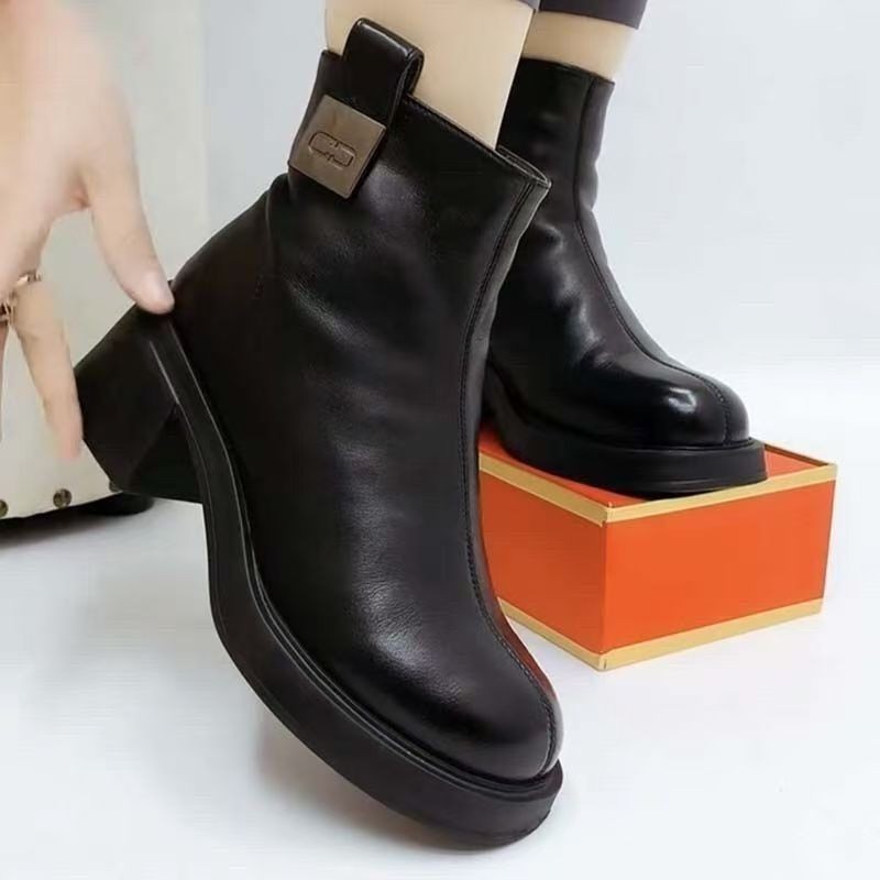Women's Simple And Elegant Mid Heeled Short Boots foto 2