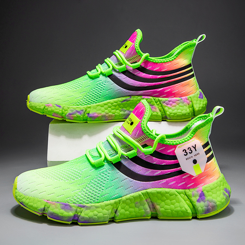 Men's Shoes Summer Breathable Thin Student Youth Leisure Sports Dad Shoes foto 4