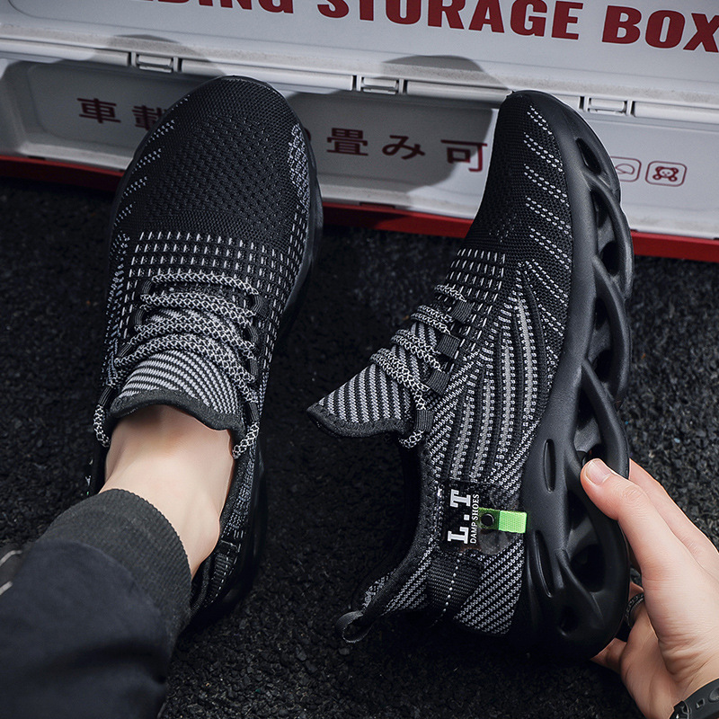 Fly-knit Sneakers Men's Extra Large Size Twist Bottom Running foto 4