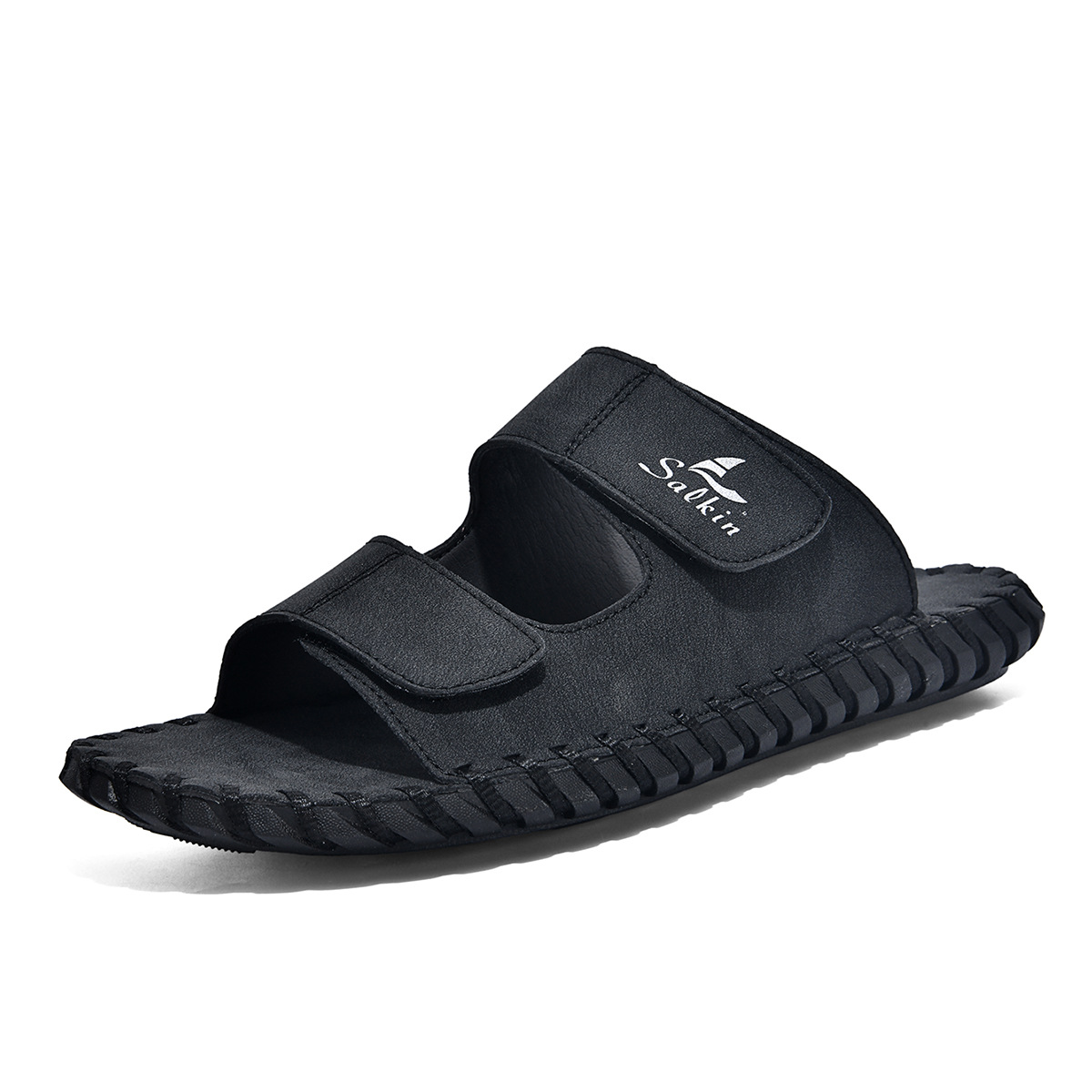 Men's Casual Outdoor Leather Slippers foto 3