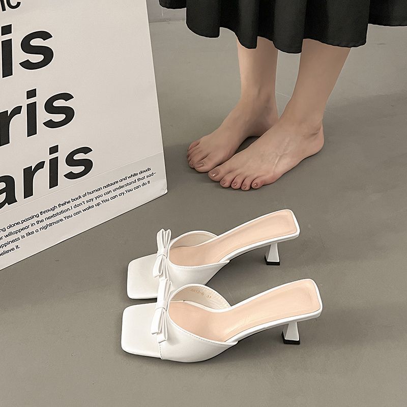 With Skirt Sandals And Slippers Bow Slippers foto 2