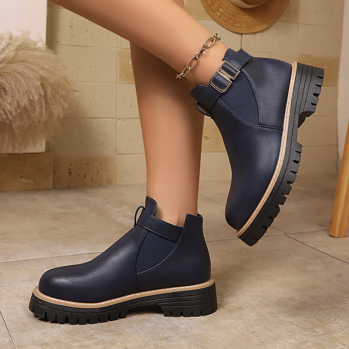 Women's Fashion Martens Boots Women's Winter Thick-Soled foto 3