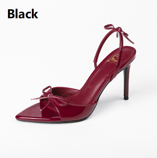 Pointed Stiletto Heel High Heels Open Toe Bow Women foto 3