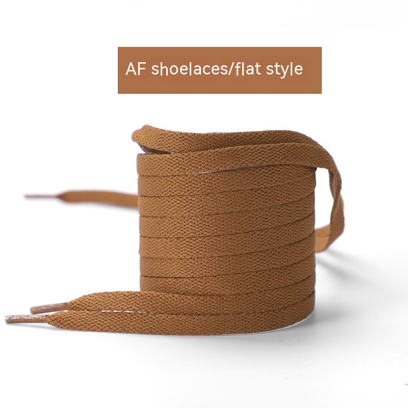 Wheat-colored Shoelace Flat Round Martin Boots Unisex Shoes Rope foto 2
