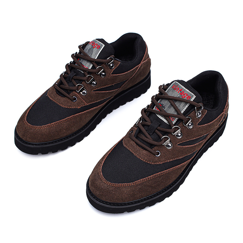 Leisure Sports Skateboard Shoes All-match Flat Soft Bottom Lace Up Men foto 2
