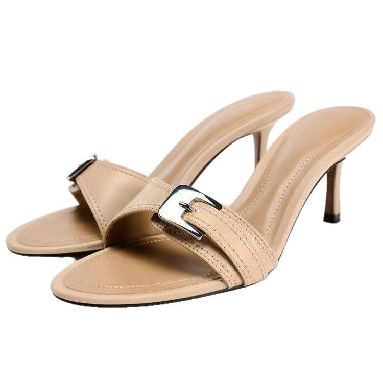 Womens Stylish And Elegant Mid-heel Sandals For Outdoor Wear foto 3