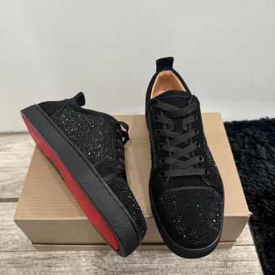 Men's Rhinestone Red Bottom Low-top Comfortable Breathable Fashion Sneakers foto 3