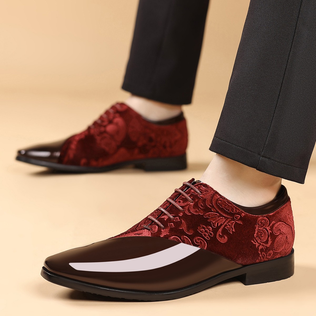 Shiny Business Pointed-toe Leather Shoes foto 4