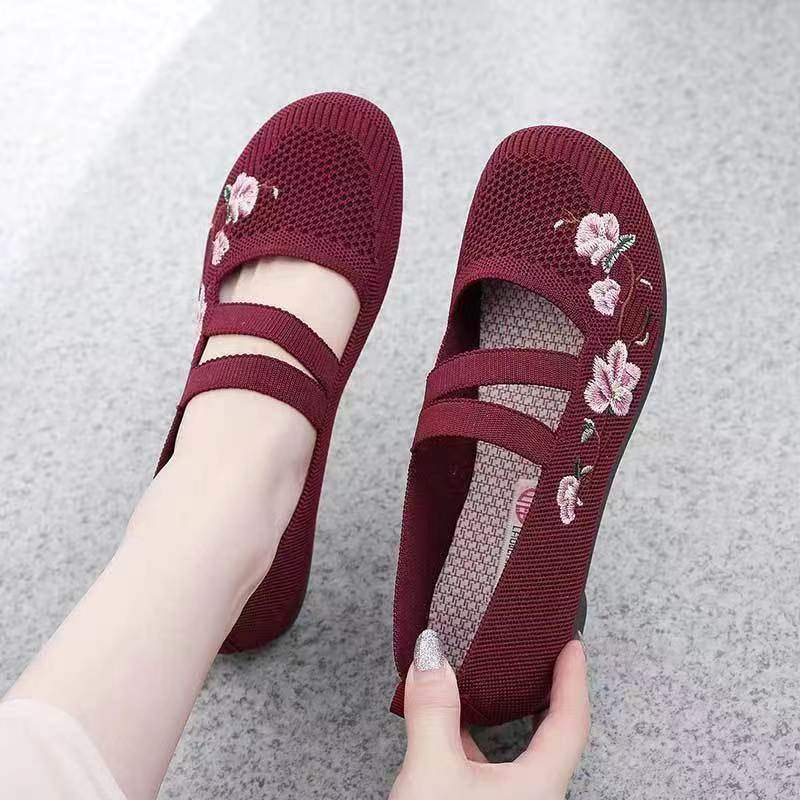 Middle-aged And Elderly Slip-on Soft Bottom Non-slip Flat Shoes foto 3