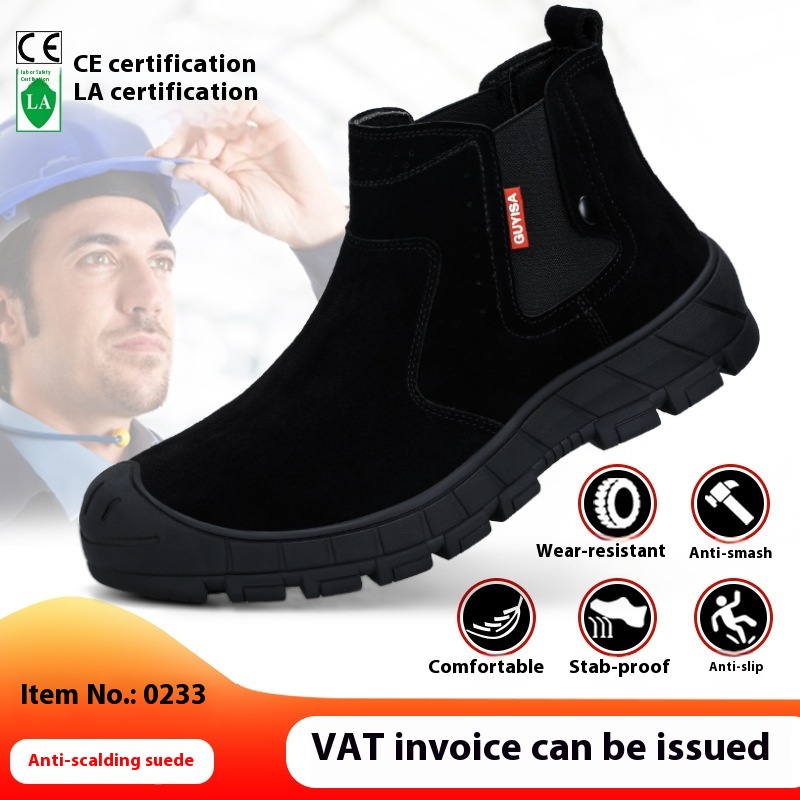 Steel Toe Shoes With Soft Soles Anti-smash And Anti-puncture