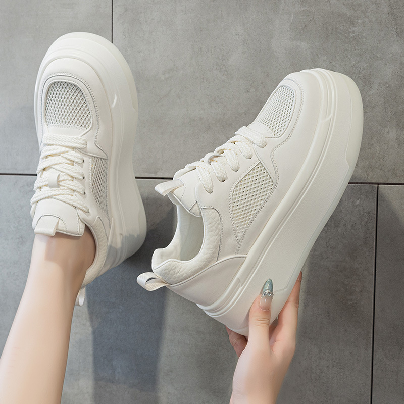 Platform Non-slip Sneakers With Thick Soles For A Height-boosting Casual Look foto 5