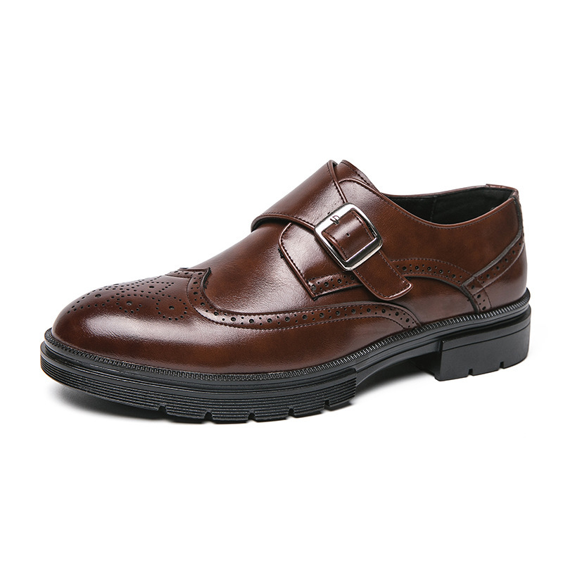 Youth Leather Shoes Breathable One Pedal Men's Business Casual foto 5