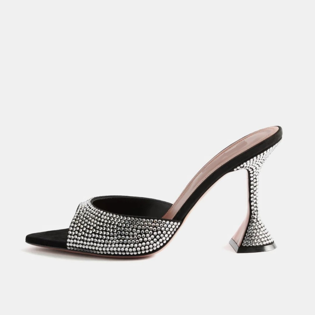 Peep Toe Pointed Toe Open Toe Rhinestone High Heel Shoes foto 4