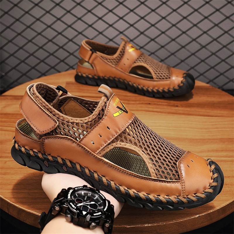 Breathable Beach Men's Mesh Sandals foto 3
