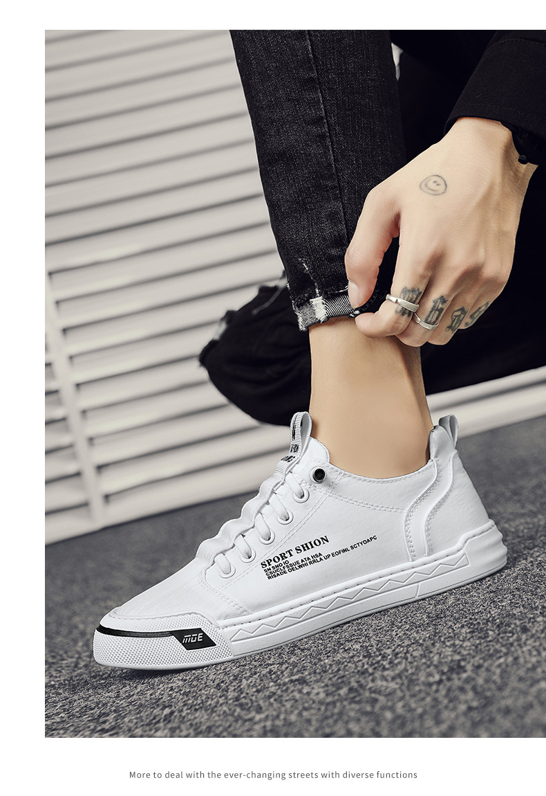 Men's Canvas Shoes Breathable Casual Skateboard Shoes foto 3