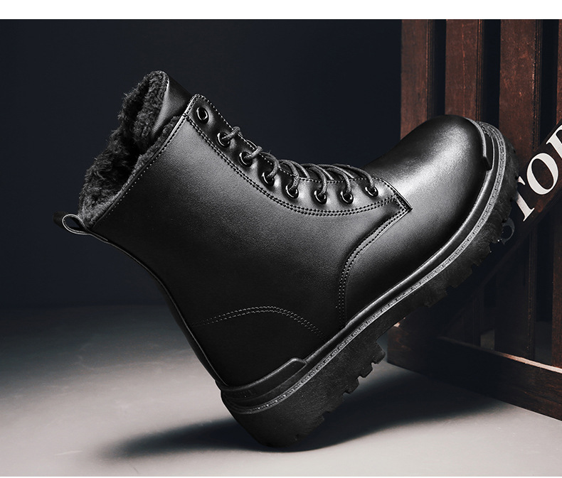 Martin Boots Men's Shoes Velvet Thermal And Thickening Cold-proof foto 4