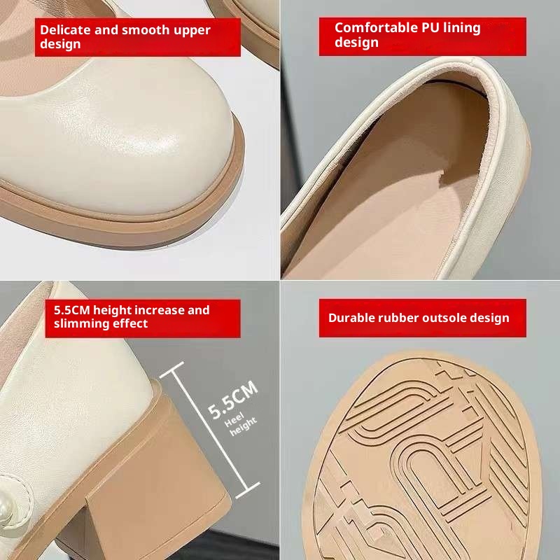 New Spring Loafers British Style Versatile Single-layer Shoes foto 5