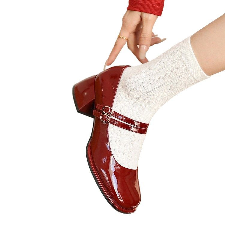French-style High-heel Mary Jane Shoes For SpringSummer foto 4