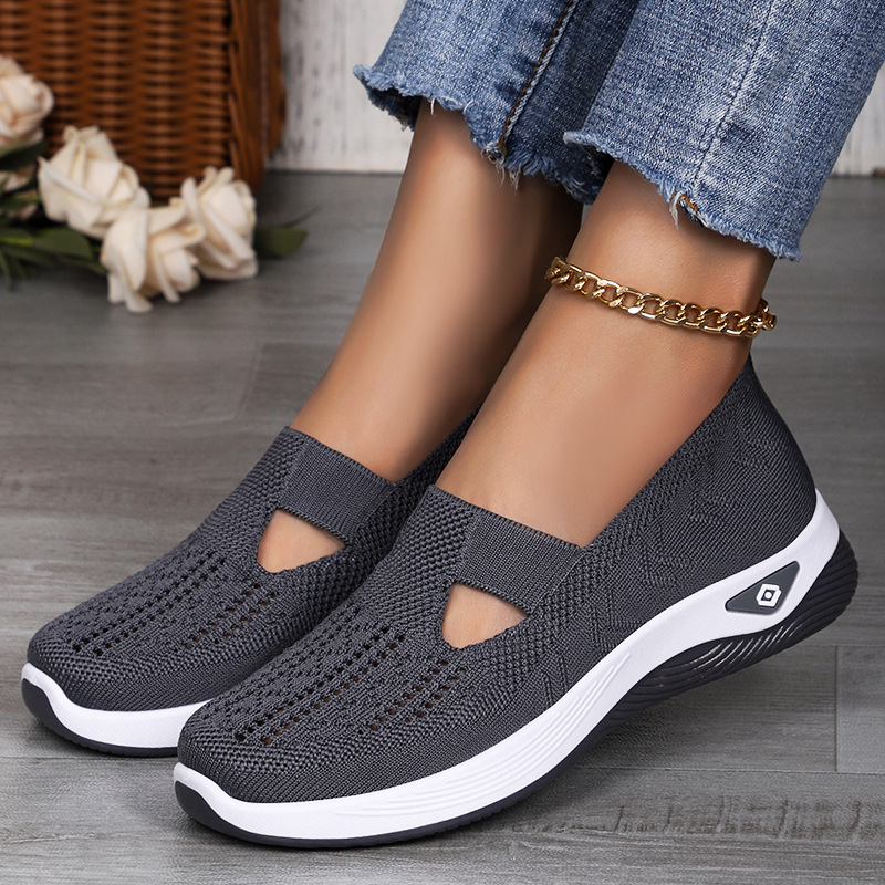 Womens Casual Flyknit Breathable Shoes foto 5