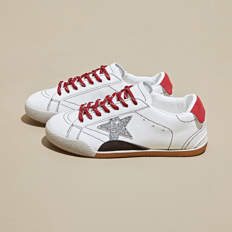 Autumn Retro White Sneakers For Women foto 4