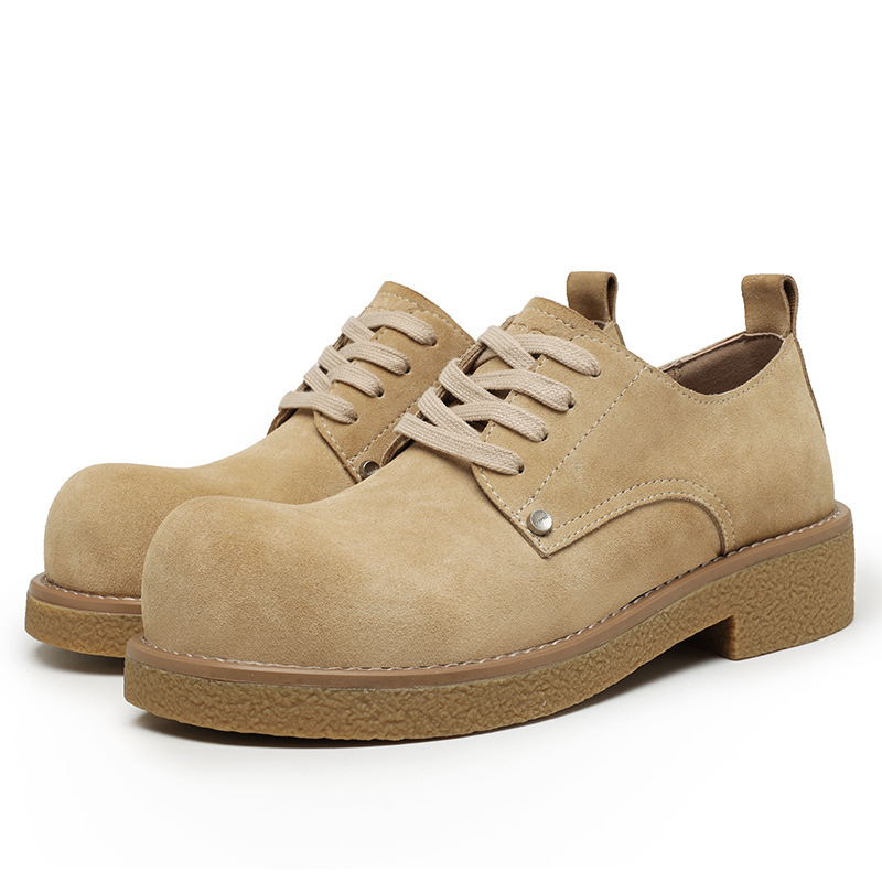 Casual Platform Height-increasing Martain Boots Big Head Derby Shoes British Style foto 4