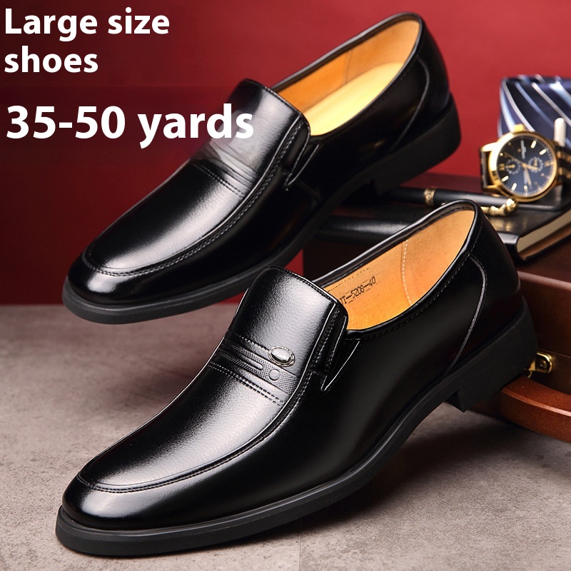 Inner Height Increasing Leather Shoes Men's Plus Size foto 5