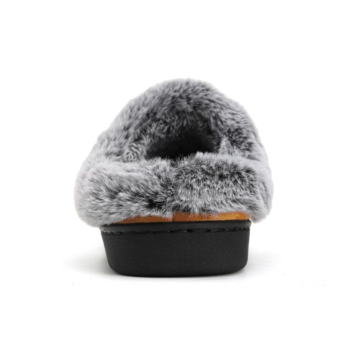 Men's Faded-Edge Mark Shoes WarmIndoor-Outdoor Fleece-LinedNon-Slip Thickened Cotton Slippers