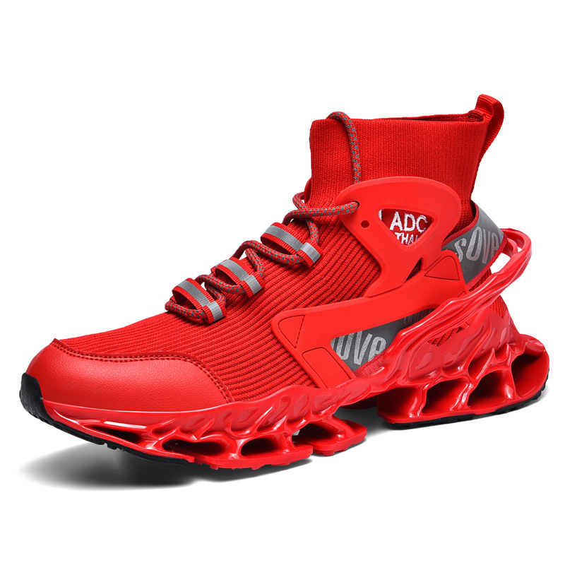 Men's High-top Shock-absorbing Running Mesh Sneaker foto 5