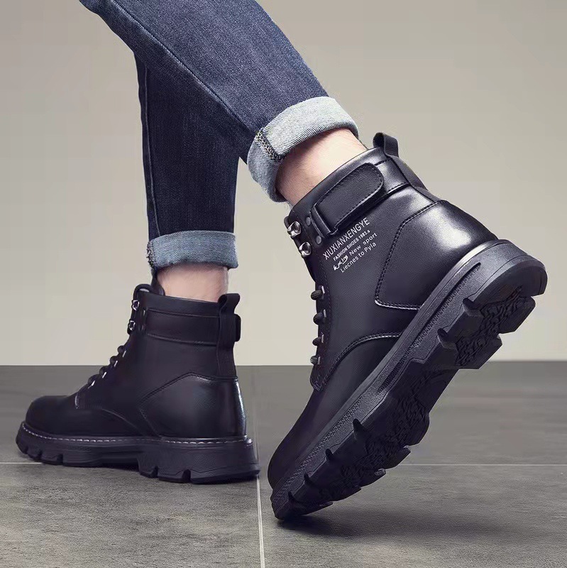 Mens Mid- To High-top Boots In Korean Style foto 5