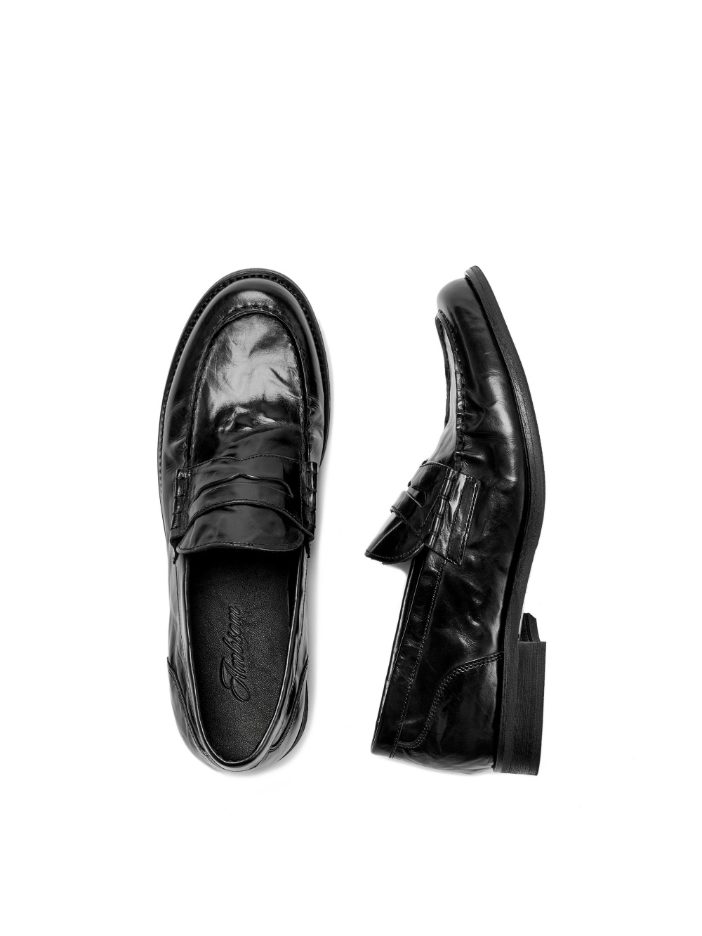 Leather Slip-on Loafers Genuine Leather Pleated Casual Shoes foto 5