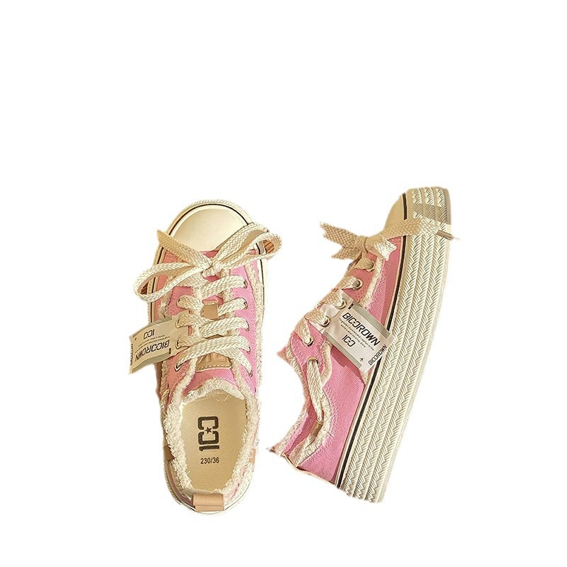 Fall Classic Style Canvas Shoes Women's Low-top foto 5
