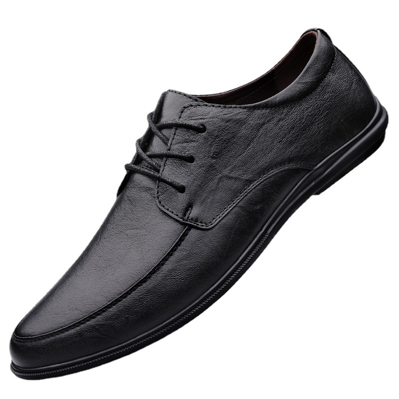 Mens Casual Leather Shoes With Soft Soles foto 4